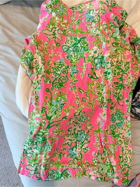 Lilly Pulitzer Pink Floral Kids Casual Dress